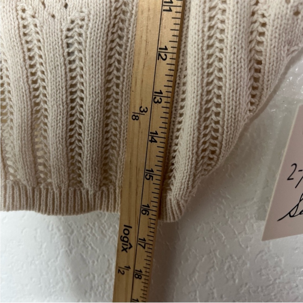 Elegant Cream Knit Skirt - Picture 9 of 12